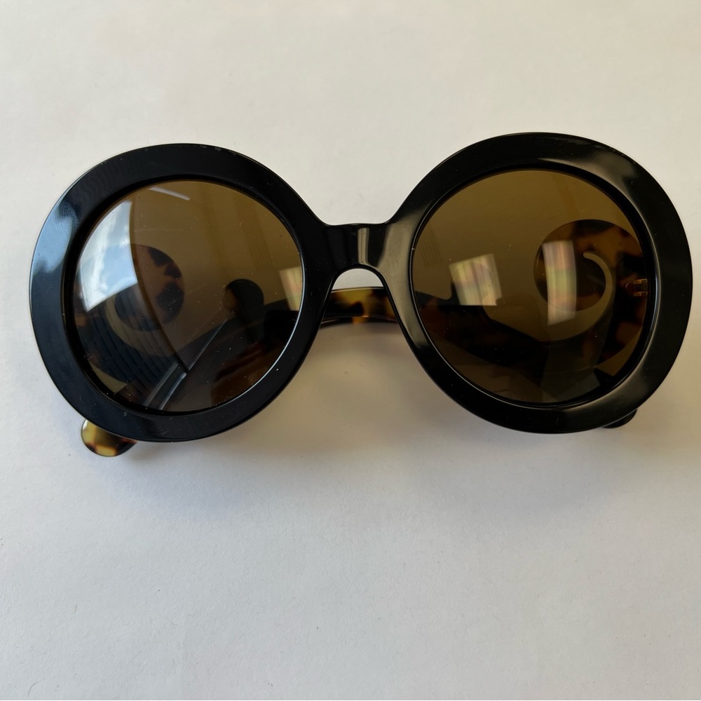 PRADA Tortoise Shell Round Sunglasses